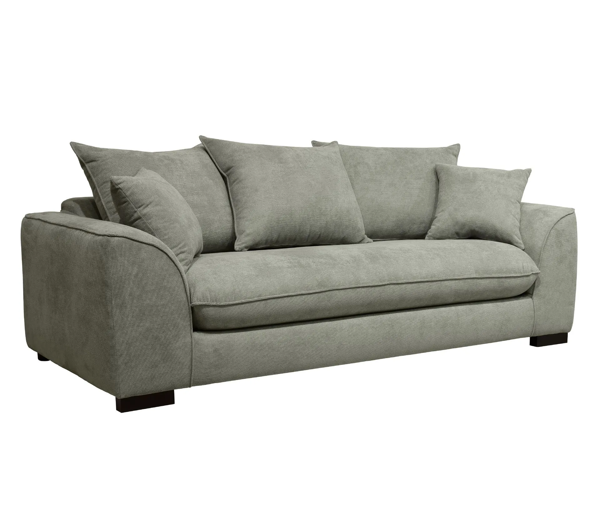Canapé 3 places convertible SAGA tissu regain zinc 167